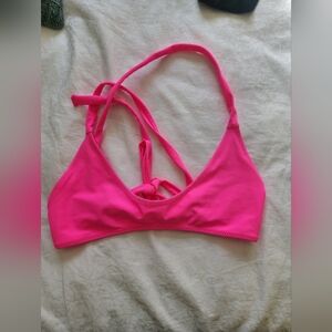 White Fox Isla Pink Bikini Top